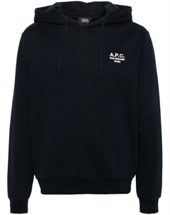 Худи с вышитым логотипом, синий A.p.c.