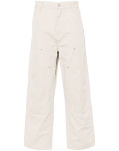 Зауженные брюки средней посадки Walter Double Knee, нейтральный цвет Carhartt wip