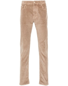 Jacob Cohën вельветовые брюки с вышитым логотипом, нейтральный цвет Jacob cohen