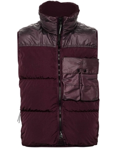 Стеганый жилет с декором Lens, фиолетовый C.p. company