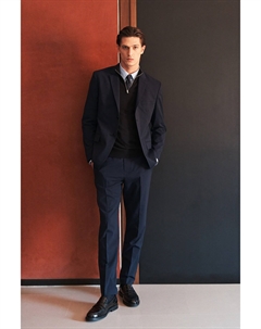 Жакет из смесовой шерсти приталенного кроя., синий H&m