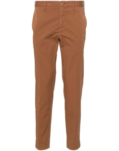 Брюки чинос средней посадки, коричневый Incotex