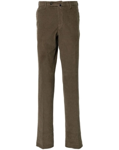 Облегающие вельветовые брюки, зеленый Incotex