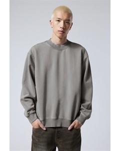 Тяжелый свитшот свободного кроя, серый Weekday