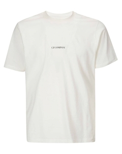 Футболка из хлопка с логотипом, белый C.p. company