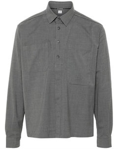 Рубашка с вышитым логотипом, серый C.p. company