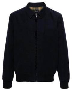 Бомбер с вышитым логотипом, синий A.p.c.