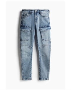 Узкие джинсы-карго, синий H&m