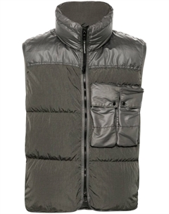 Дутый жилет на молнии, серый C.p. company