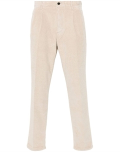 Зауженные вельветовые брюки, нейтральный цвет Incotex