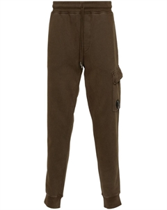 Зауженные спортивные брюки с декором Lens, зеленый C.p. company