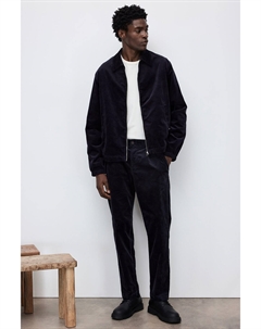 Вельветовые брюки стандартного кроя, синий H&m