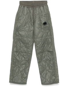 Стеганые брюки с декором Lens, зеленый C.p. company