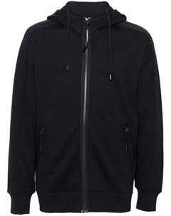 Толстовка с капюшоном с диагональным подъемом, синий C.p. company