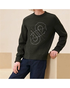 Свитер мужской Hermes кашемировый, черный Hermès