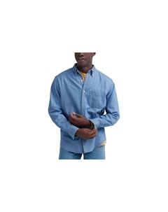 Рубашка мужская небесно-голубая, голубой Uniqlo