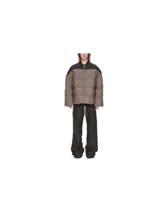 Пуховик мужской Earth Grey, серый Rick owens