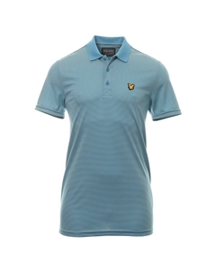 Поло Light Microstripe, синий Lyle & scott