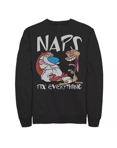 Мужские брюки Ren & Stimpy Naps Fix Everything с портретным флисом Licensed character