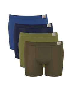 Боксеры однотонные – 4 пары, зеленый Sloggi