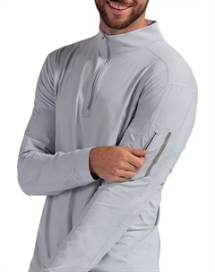 Мужской солнцезащитный пуловер с защитой от солнца UPF 50 на молнии 1/4 Bloquv