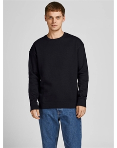 Толстовка Basic Sweater Langarm Shirt Rundhals Pullover JJESTAR, черный Jack & jones