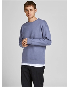 Толстовка Basic Sweater Langarm Shirt Rundhals Pullover JJESTAR, синий Jack & jones