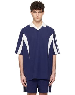 Белая футболка-поло с V-образным вырезом Y-3