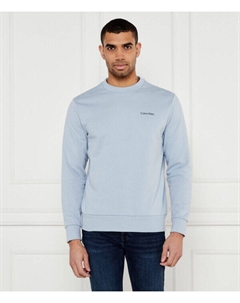 Толстовка мужская хлопковая с круглым вырезом, голубой Calvin klein