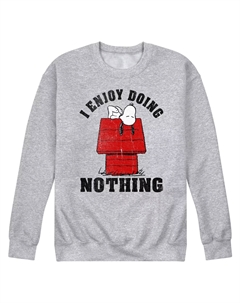 Мужской свитшот с рисунком Peanuts Snoopy I Enjoy Doing Nothing Licensed character