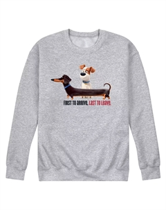 Мужской флисовый пуловер с графическим рисунком Secret Life Pets Arriv Licensed character