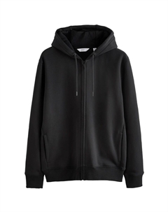 Толстовка с капюшоном на молнии Zip-Up Hoodie, черный Next