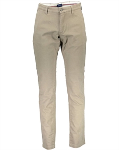Бежевые хлопковые мужские брюки Gant