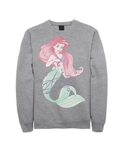 Мужской свитшот с портретом Disney The Little Mermaid Ariel Licensed character