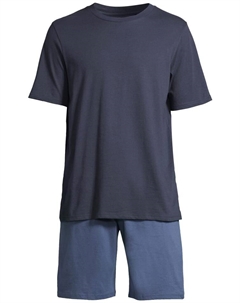 Пижама Night & Home, цвет dunkelblau/blau Schiesser