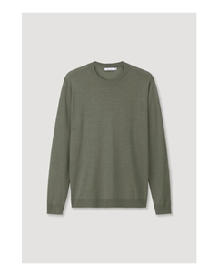 Пуловер Regular aus reiner Bio Merinowolle, оливковый Hessnatur