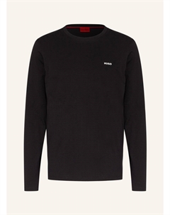 Лонгслив дерол, черный Hugo