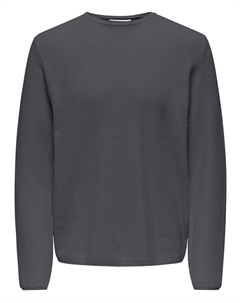 Пуловер, серый Only & sons