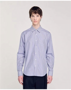 Полосатая мужская рубашка, синий Sandro