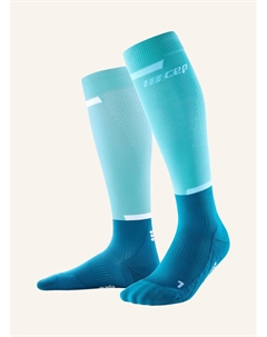 Носки для бега the run knee-high с компрессией, цвет PETROL/BLAU Cep