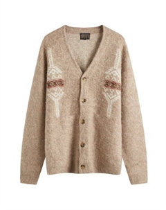 Кардиган с лохматой шерстью, бежевый Pendleton