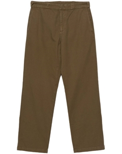 Твиловые брюки прямого кроя, коричневый Aspesi