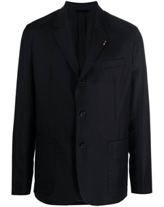 Однобортный пиджак с заостренными лацканами, синий Paul smith