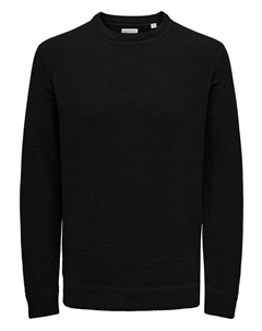 Пуловер, черный Only & sons