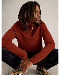 Джемпер Newport Men's Merino Funnel Neck, цвет mid/orange White stuff