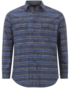 Рубашка HALJORN, цвет blau gemustert Jan vanderstorm