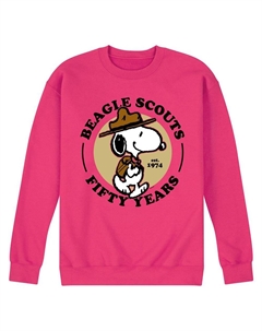 Мужской флисовый свитшот Peanuts Beagle Scout Scout, цвет Magenta Licensed character