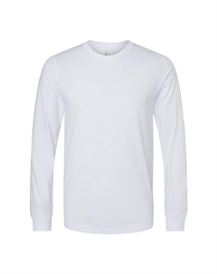 Футболка Bella + Canvas Heather из ПВХ с длинными рукавами, цвет Solid White Blend Bella+canvas