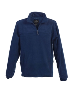 Мужская флисовая куртка с молнией на половину длины, темно-синий Gioberti