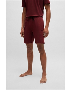 Embroide шорты с логотипом из эластичного хлопка, красный Boss